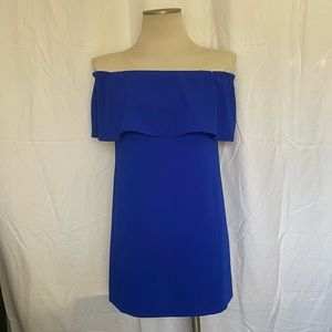 Poly/spandex Off the Shoulder Mini Dress